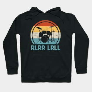 RLRR LRLL Drum Kit Silhouette Hoodie